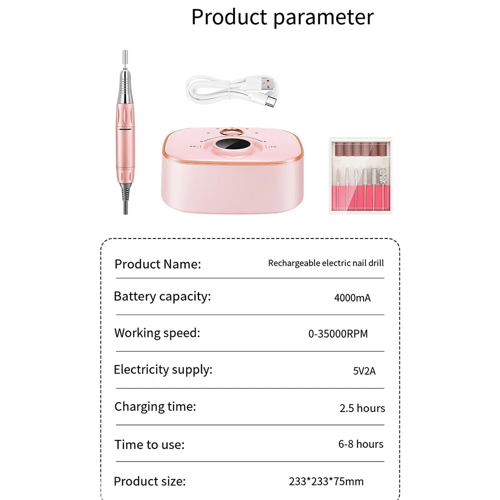 35000RPM Electric Nail Polishing Machine