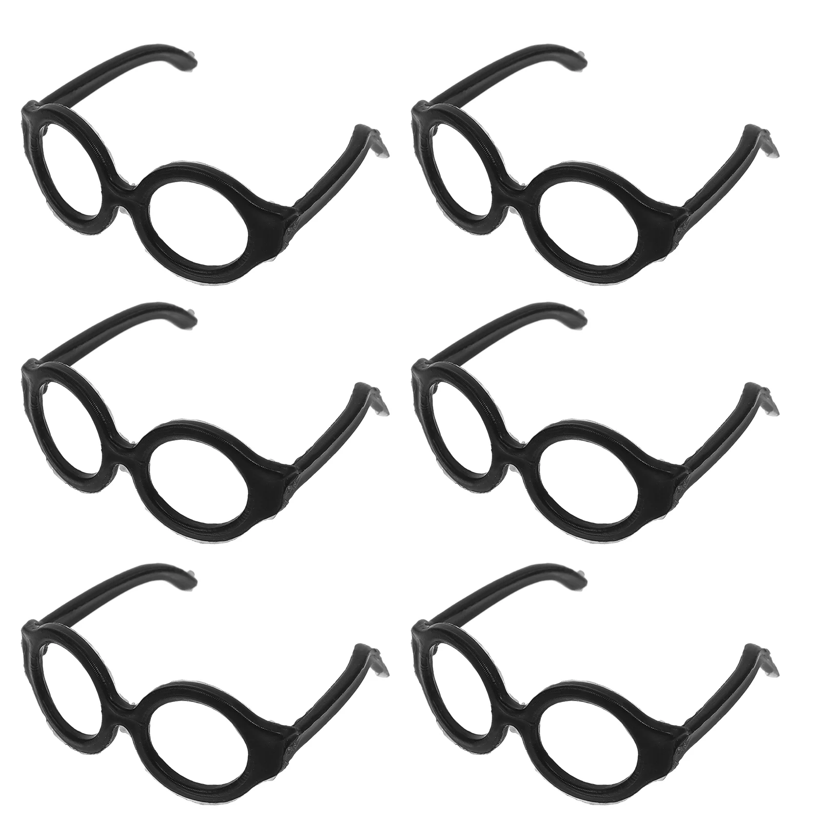 

20 Pcs Decorative Glasses Decors Dress Up Props Glasses Mini Eyeglasses Decor Ornaments Decorative Decors Plastic Miniature for