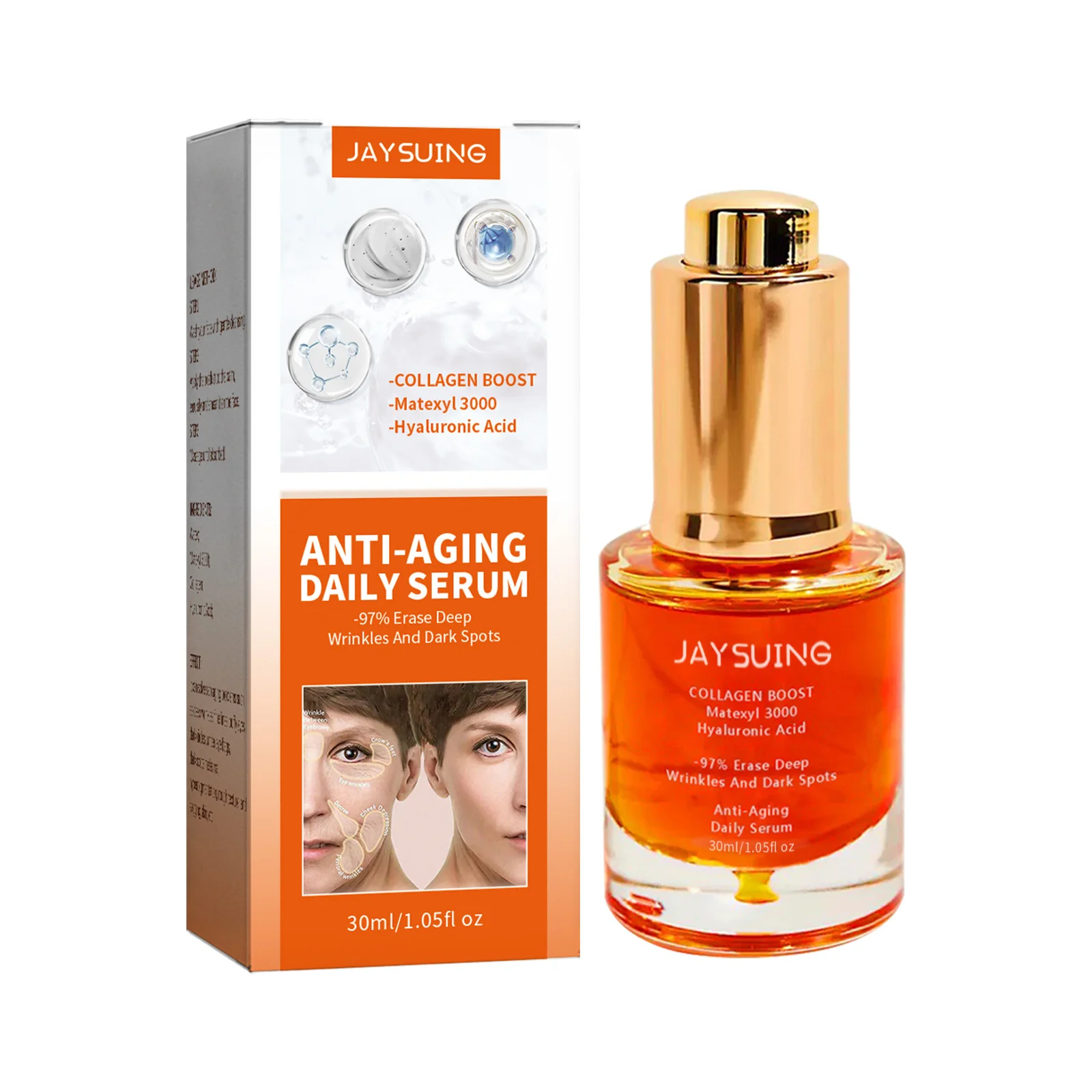 Collagen Remove Wrinkles Face Serum Firming Anti Aging Essence Fade Fine Lines Whitening Moisturizing Skin Care Korean_voghion.com