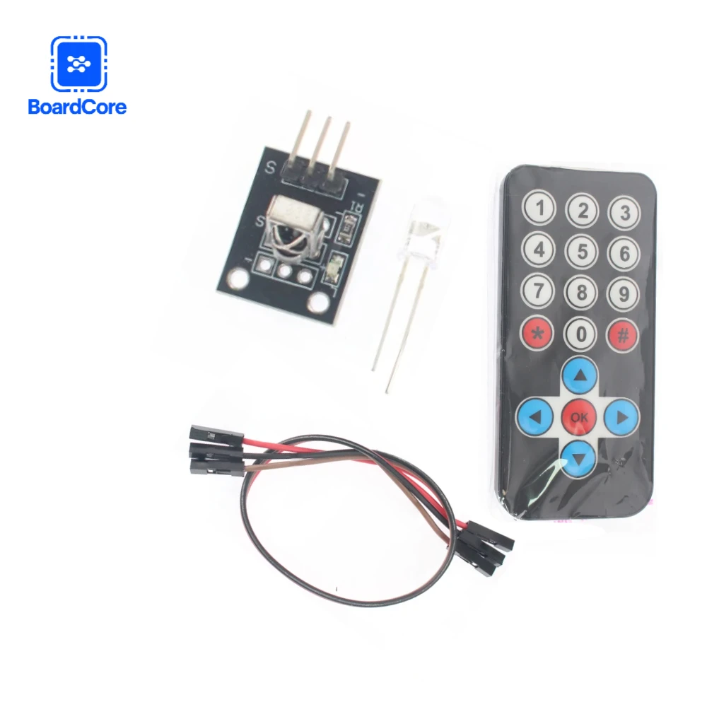 Kit de Control Remoto Infrarrojo HX1838, Transmisor y Receptor ...
