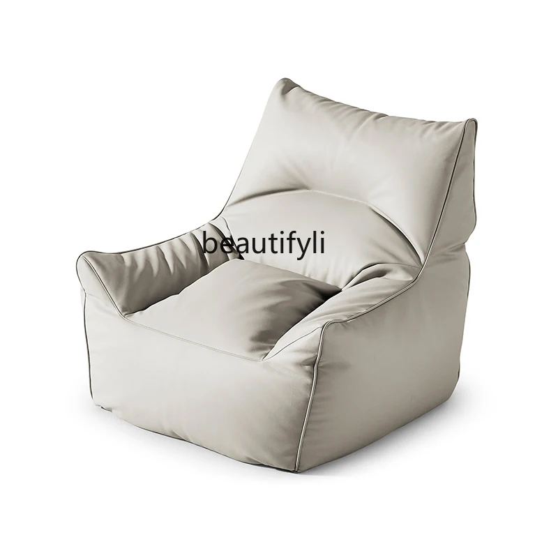 

yj Fat Lady Lazy Sofa Italian Modern White Leather Modern Armchair Living Room Small Apartment
