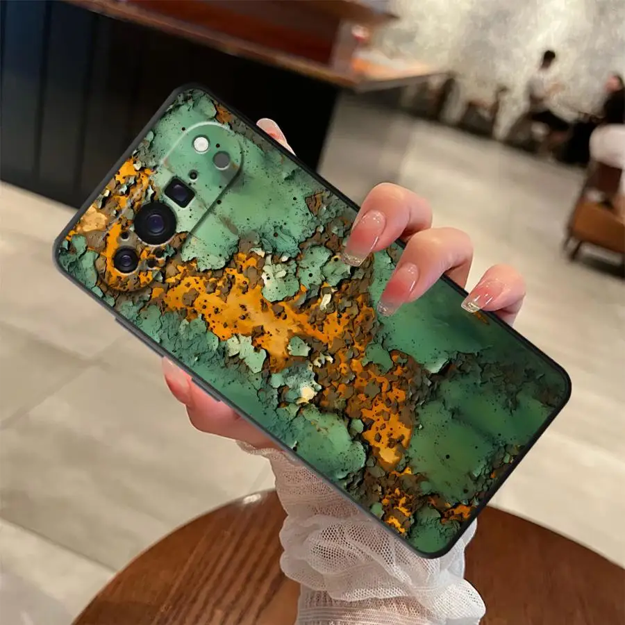Vintage-Inspired Black Soft Shell Phone Case