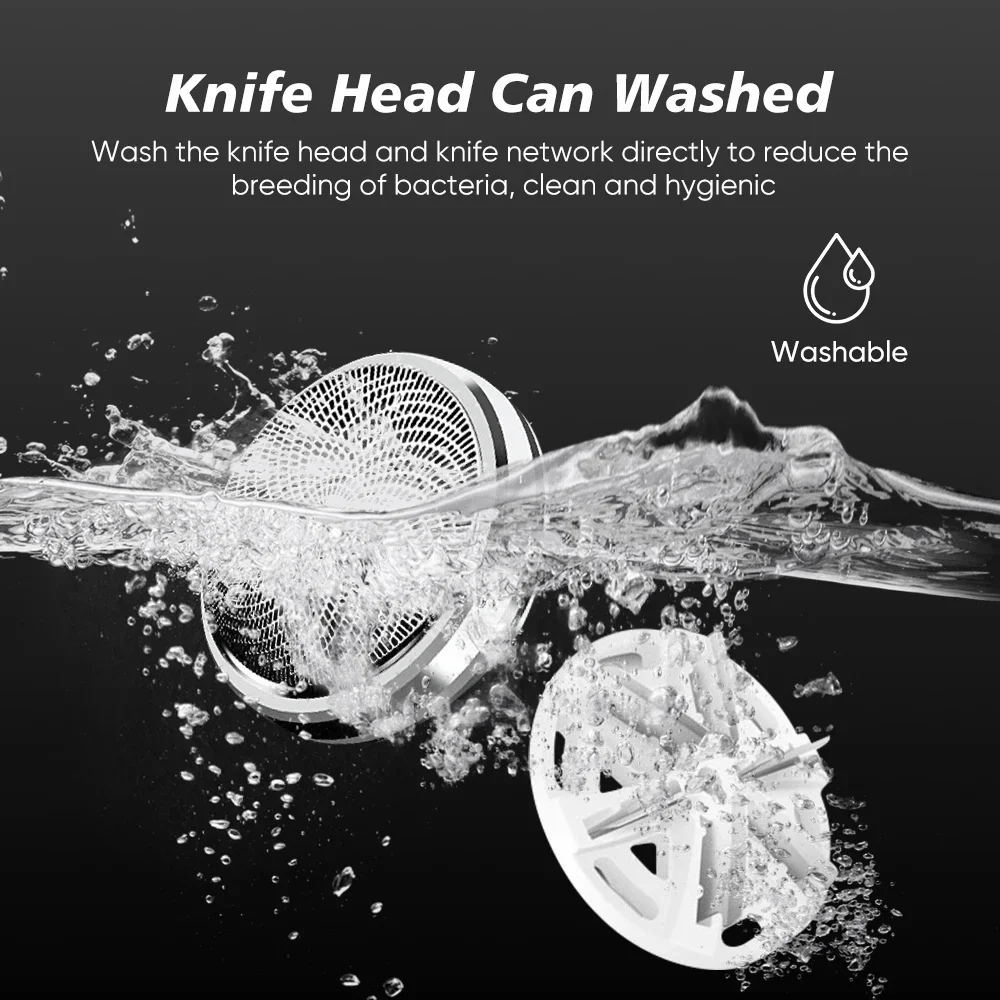 Kemei Mini Waterproof Face Men's Electric Shaver For Men Rechargeable USB Electric Razor Beard Rotary