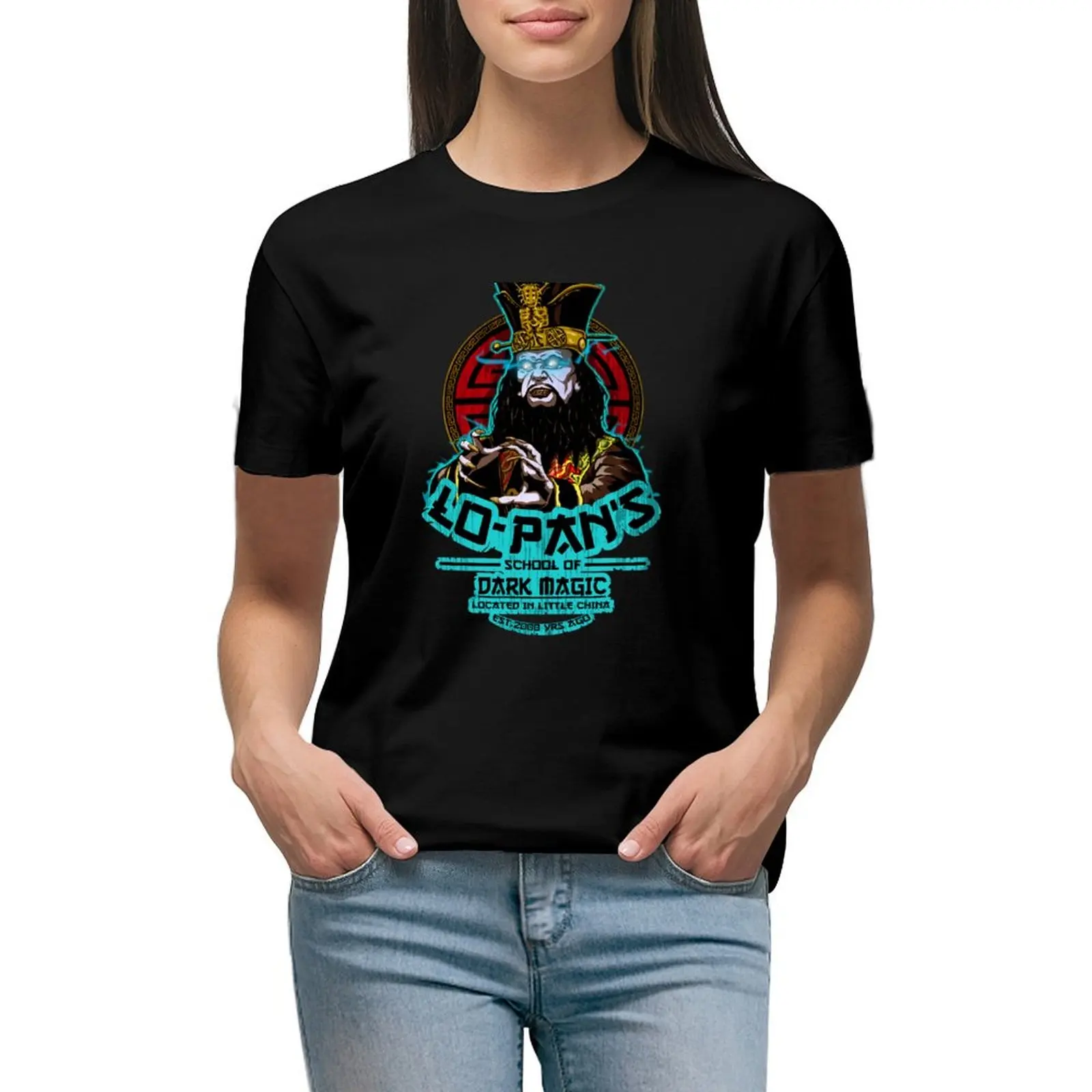 

LO PAN SCHOOL OF DARK MAGIC T-Shirt animal print shirt for girls new edition customizeds black t-shirts for Women