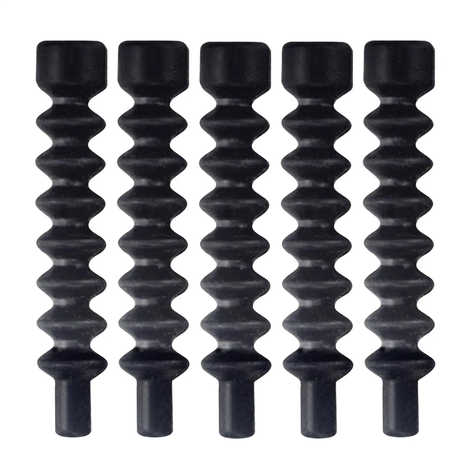 5PCS Bike V Brake Boot Bike V Brake Noodle Cable Guide Pipe Rubber Boot Protective Hose Sleeve Cover Replacement for Bicycle