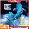 Underwater RC Submarine Remote Control Whales Shark Submarines Boat Toy Ship Diving in Pools Lake Gift Water toys for Children 1