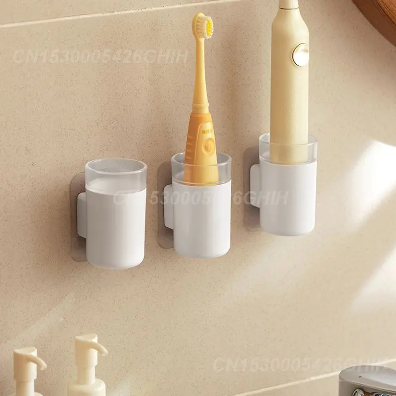 Space Saving Toothbrush Holder Easy To Install Wide Application Abs Toothbrush Holder Wall-mounted