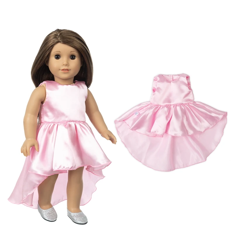 43cm Baby Doll Clothes Track Suit 18 Inch American OG Girl Doll Outfit Pink Blue Zipper Coat