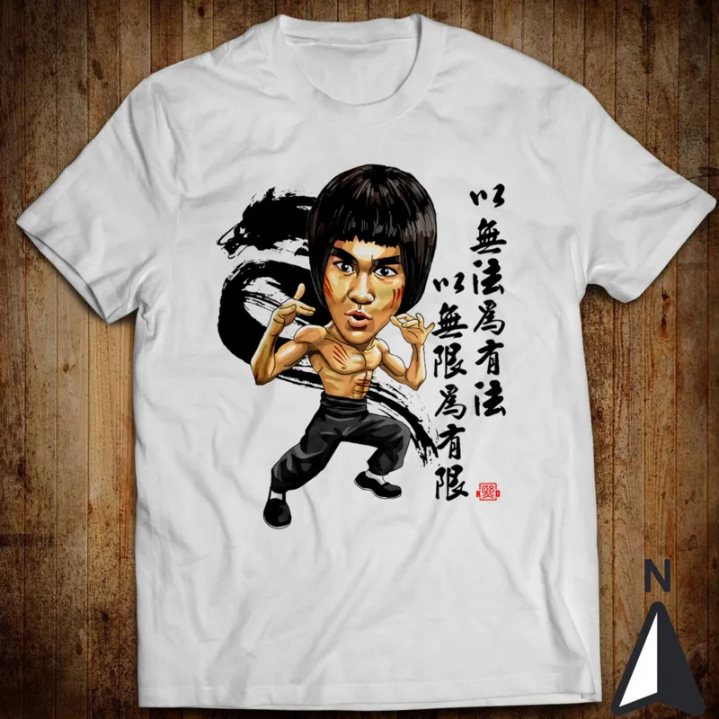 T-Shirt Classica Per Artisti Marziali Bruce Lee Jeet Kune Do Enter The Dragon