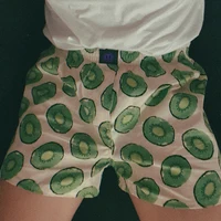Pure Cotton Casual Men Underwear Boxer avocado Pattern Sleep Short Men Underpants Boxershorts Comfortable Skin Feel Pajama Short 1