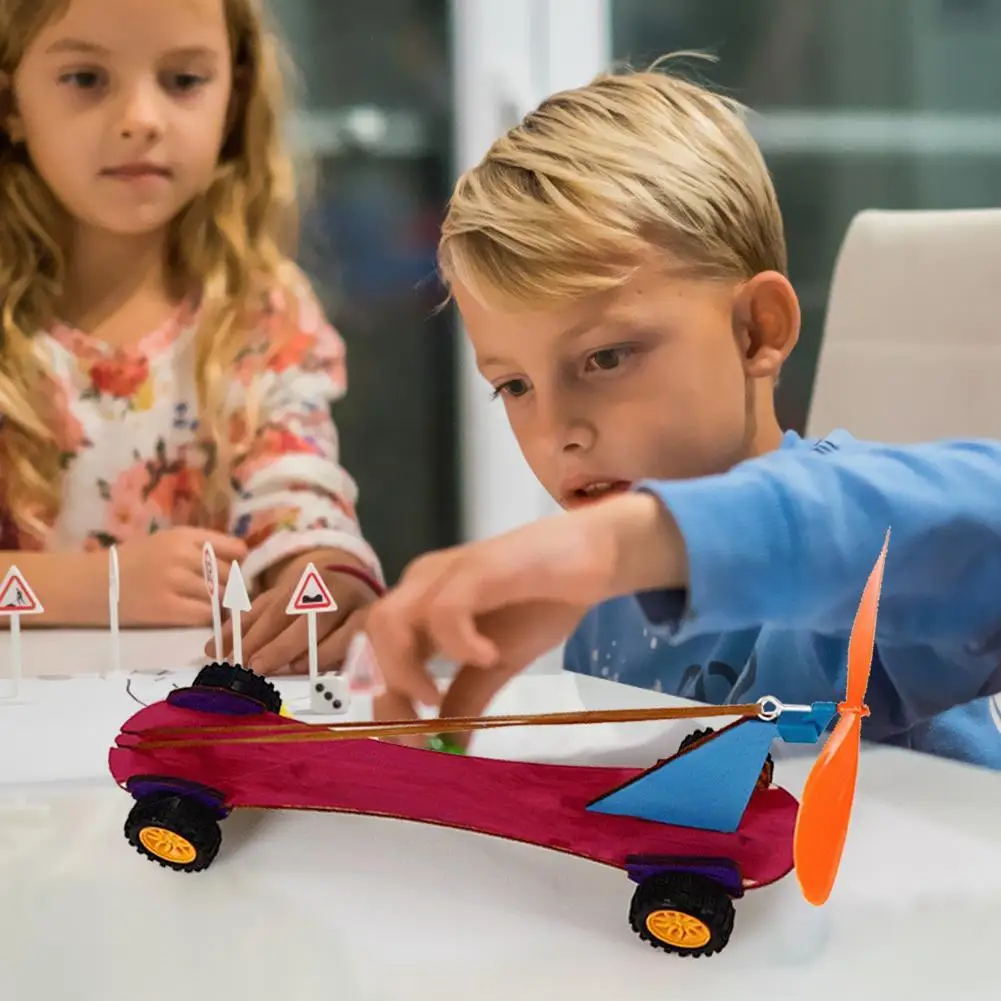 Coche De Energía Eólica DIY | Juguete Educativo De Ciencia Para Niños | Montaje Manual De Circuitos Y Aerodinámica | Regalo STEAM