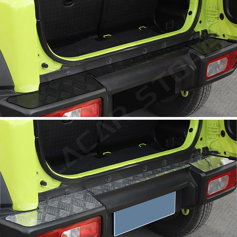 3PCS Car Rear Bumper Panel Guard Anti-Scratch Plates Cover Protection Sticker for Suzuki Jimny JB64 JB74 2019-2023 Accessories