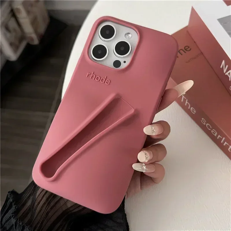 thumbnail image 1 of Funda de teléfono de Roda para iPhone, lápiz labial, caja de moda, soporte portátil, brillo de labios, Ins Etui, 16, 15, 14, 13, 12, 11 Pro Max Plus, 1 of 5