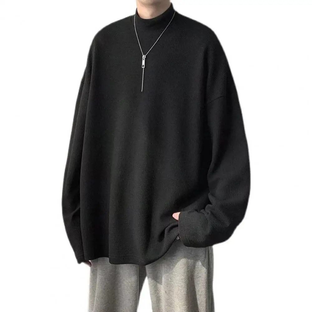 

Soft Chic Half High Collar Spring Sweatshirt Pullover Sweatshirt Half Turtleneck for Shopping