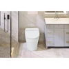Heated Seat Smart Toilet  without Bidet, Upmarket Compact Dual Flush Toilet 1/1.28 GPF, Tank less toilet with Adjustable Temp 3