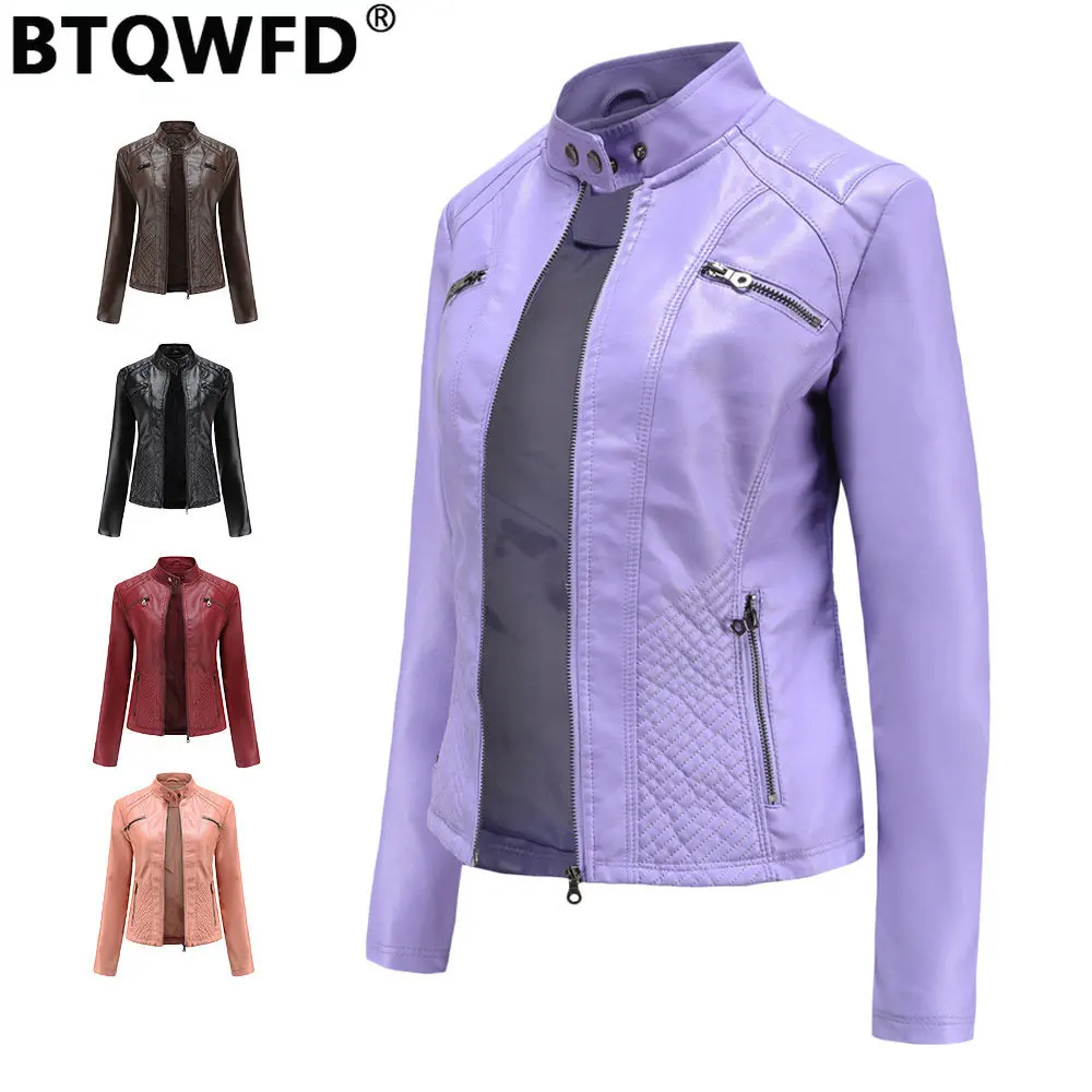 Winter Leather Jackets Women Leather Clothing Female Jacket Women's