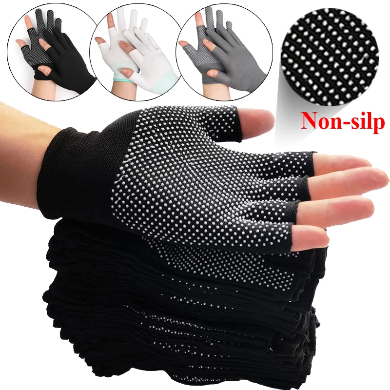 

Men Non-slip Touchscreen Gloves Outdoor Summer Motorcycle Cycling Sports Anti-slip Nylon Glove Thin Breathable Glove Mittens