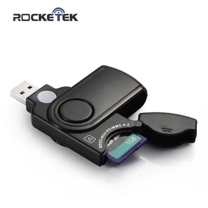 Rocketek usb 3.0 multi memory card reader adapter cardreader for micro SD/TF microsd readers laptop computer