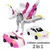 Winged Pegasus Two Car Collision Deformation Model Pegasus Unicorn Transforming Toy Children Toys Birthday Gift 4