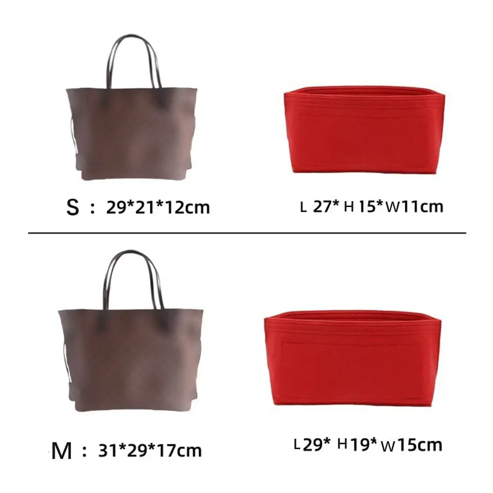 High-quality Felt Handbag Insert Bag Storage Bag Support Internal Bag Organization Portable Purse Liner for For LV Neverfull
