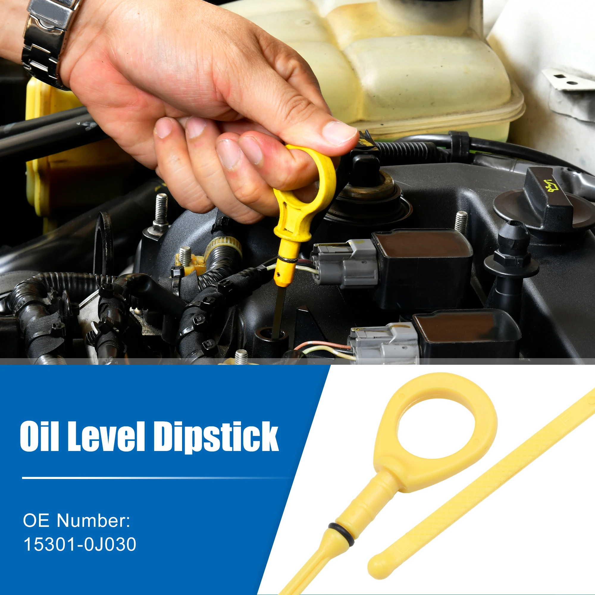 Universal Oil Dipstick – Engine Oil Level Dipstick For Toyota, Scion, Lexus – 1 Year Warranty