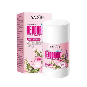SADOER Rullo deodorante antisudore da donna Corpo sudato Ascelle Ascelle Collo Riduce l'odore Crema rinfrescante per smarrare la sudorazione 1