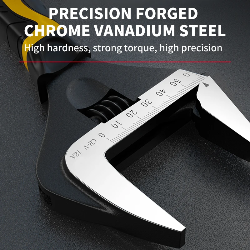 Adjustable Wrench Stainless Steel Universal Bathroom Plumbing Repair Tool