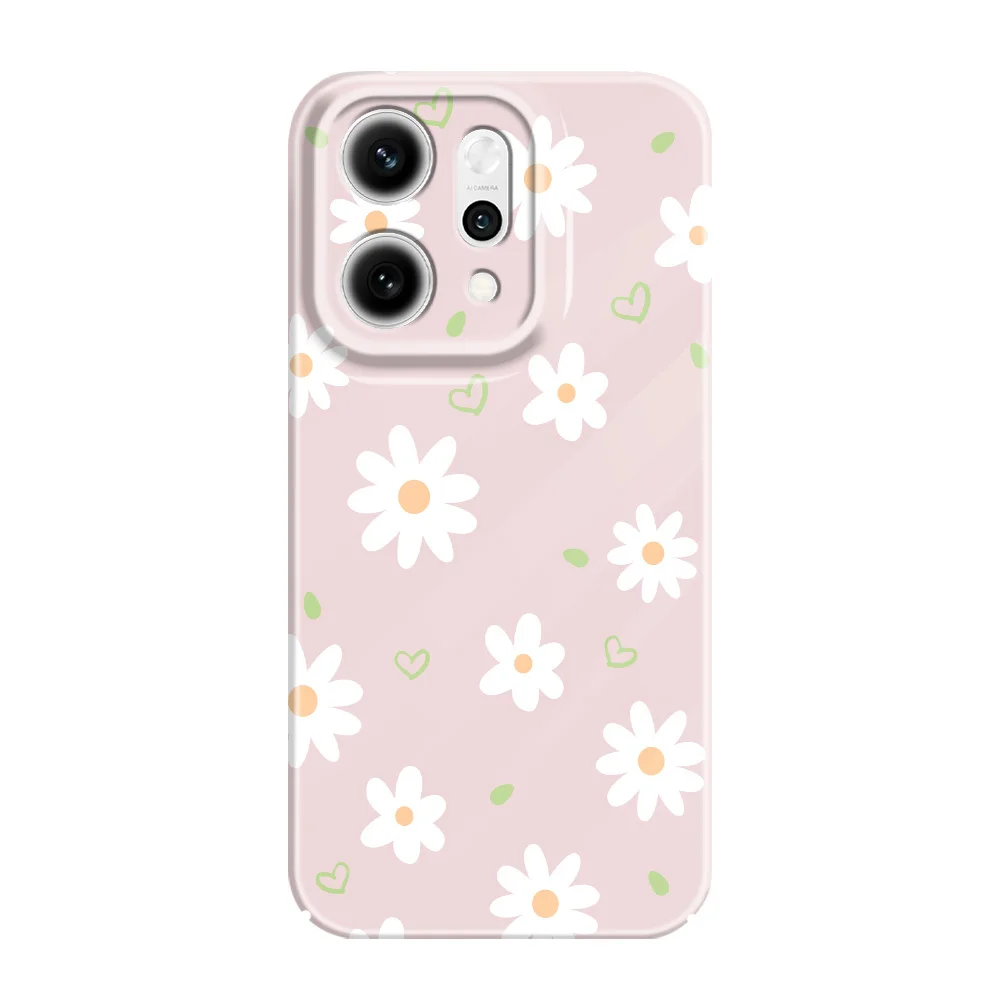 Tender Daisy Design Hard Phone Case with Film Cover