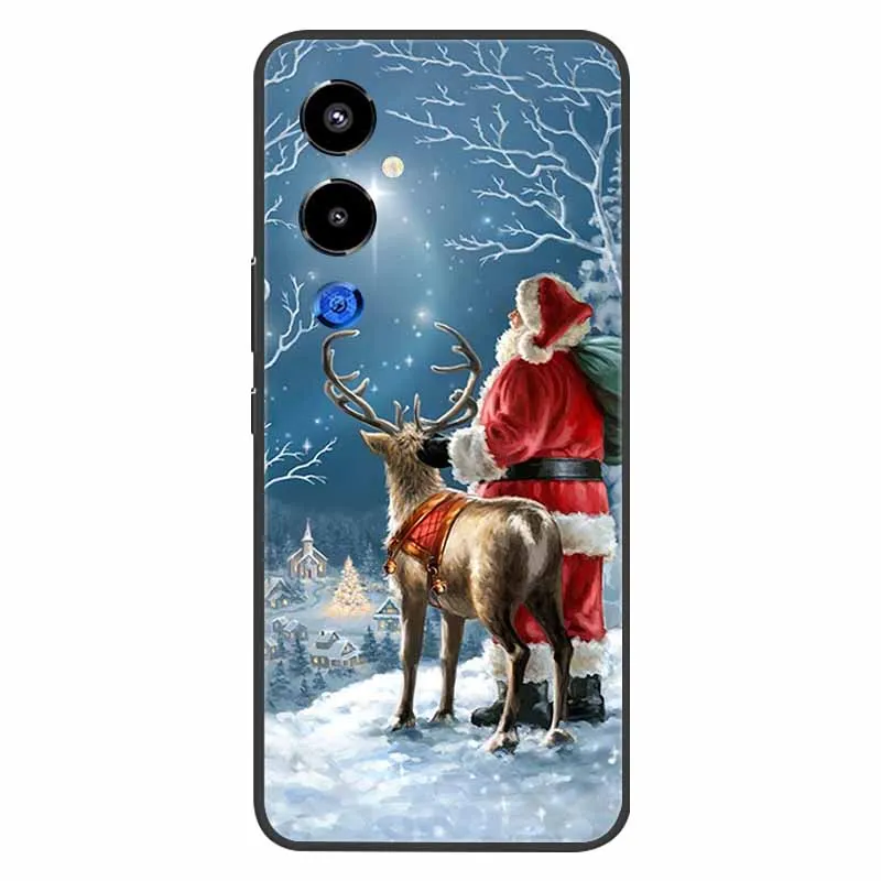 Christmas Silicone Soft TPU Phone Case - Festive Holiday Gift Cover