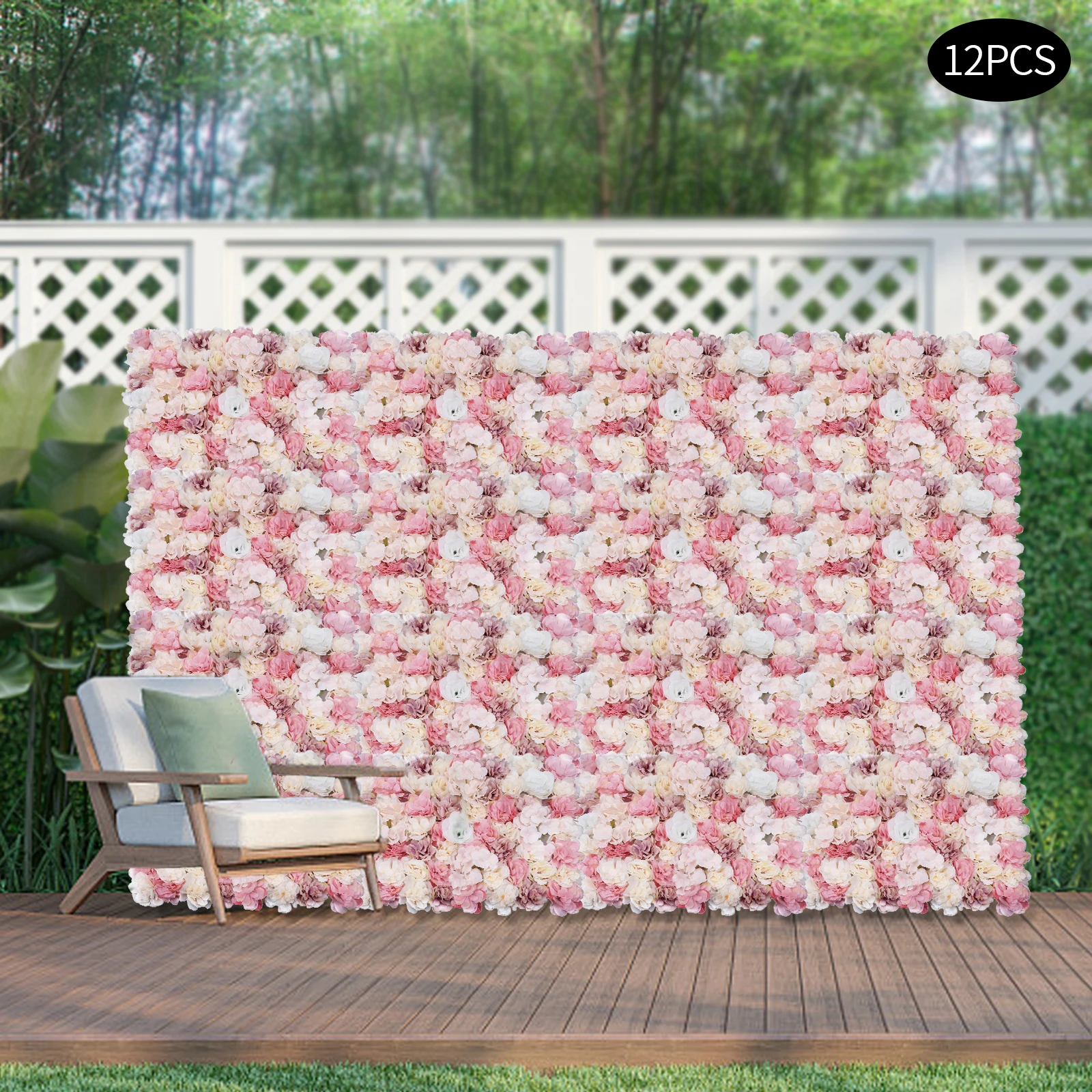Artificial Flower Wall Panel Backdrop for Photo Background, Wedding Party Decor, Home Festival Decoration, Hot Sale 3