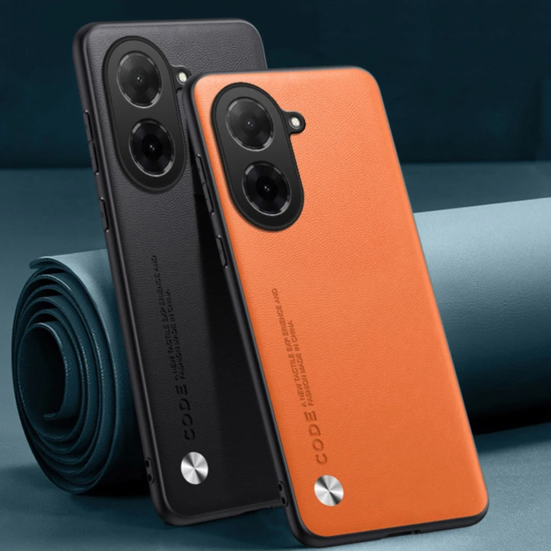 Luxury PU Leather Shockproof Phone Case - Full Protection Back Cover