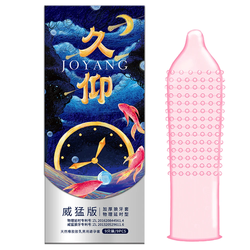 18Pcs Delayed Ejaculation Big Particles Condom Vaginal Stimulation Long Lasting Dotted Condoms Feeling Penis Sleeve Latex Kondom