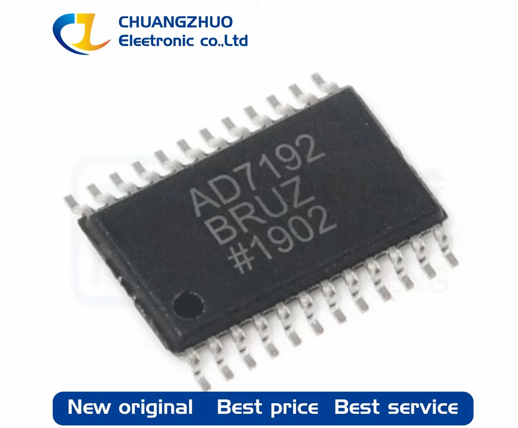 1Pcs New original AD7192BRUZ AD7192 3V~5.25V 24 TSSOP-24 Analog To Digital  Converters (ADCs)
