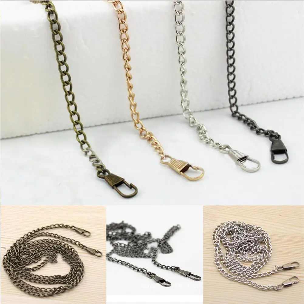

1 Pcs About Length 120 CM Width 0.5cm Replacement Metal Twisted Purse Chain For Shoulder Cross Body Handbags Bag Accessories