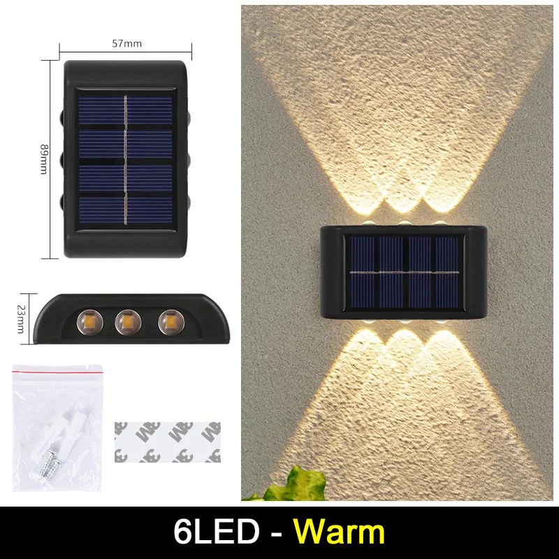 6 leds warm white