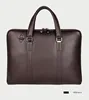 Luxury Genuine Leather Briefcase Men Leather Business Bag 15.6" Laptop Bag 14 Male Office Bag Document File Case Shoulder Bag 4