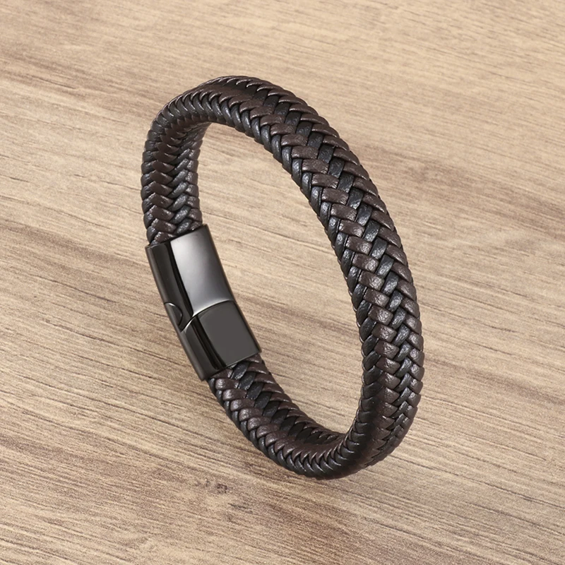 Leather Bracelets Retro Punk Religious Style Leather Woven Cross Metal Leather Men Women Business Casual Gifts