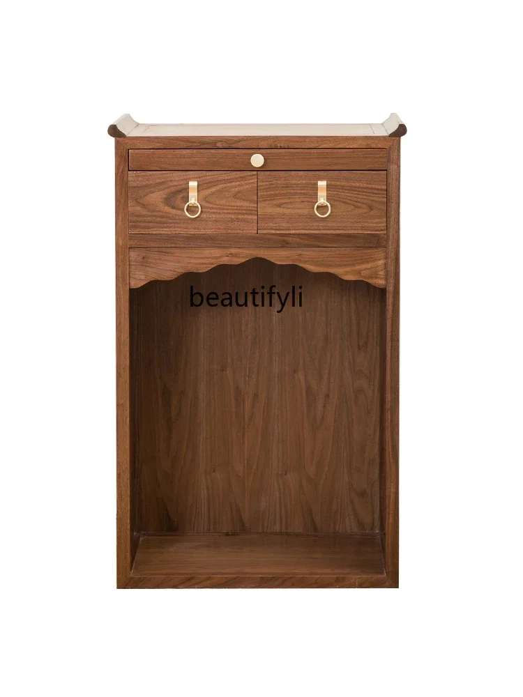 

Solid Wood Altar Living Room Buddha Shrine Household God of Wealth Cabinet Altar Cabinet Landlord Buddha Niche