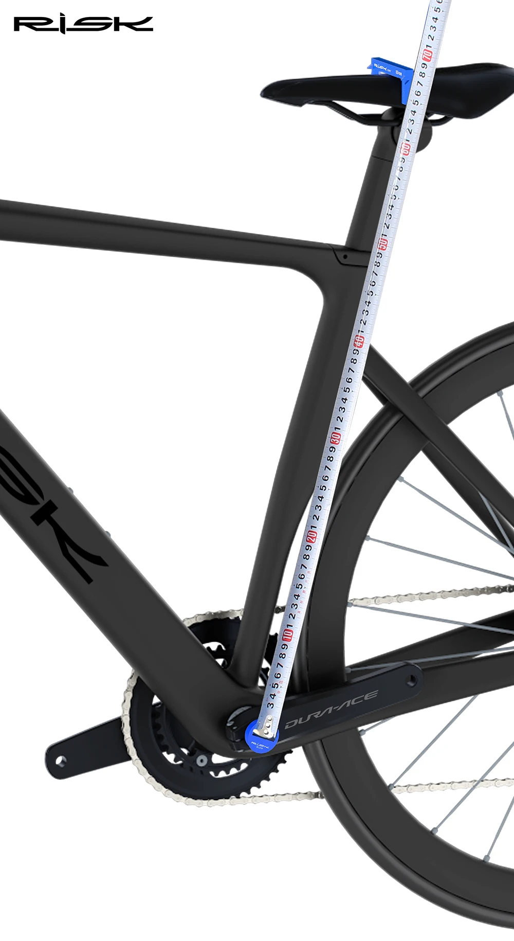 RISIKO Fahrrad Fahrrad Sitzkissen Höhe Messwerkzeug Montage Messlehre Sattel Werkzeug – Detail 9