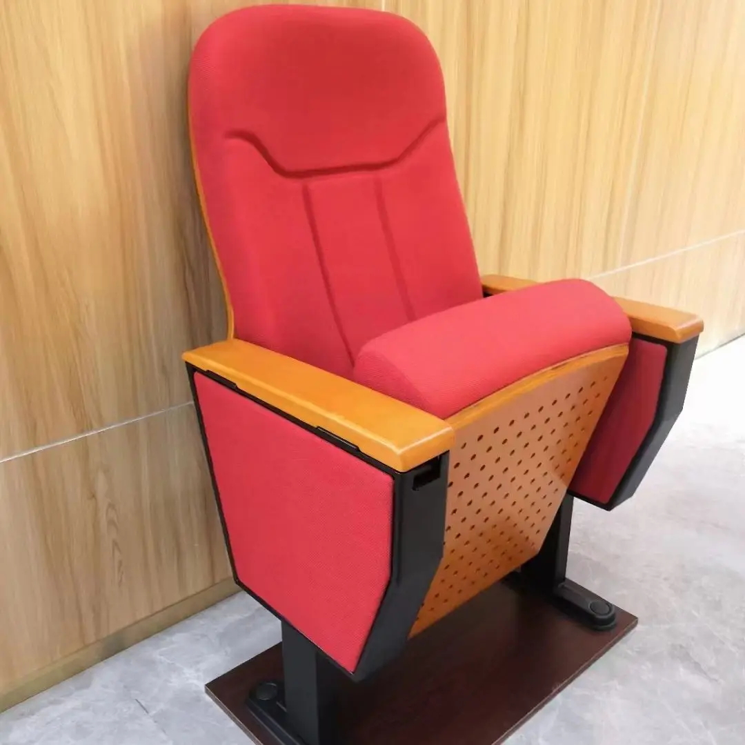 1pcs high quality detachable cinema Theater chairs bus chairs churches chair student Fabric wooden color customize office