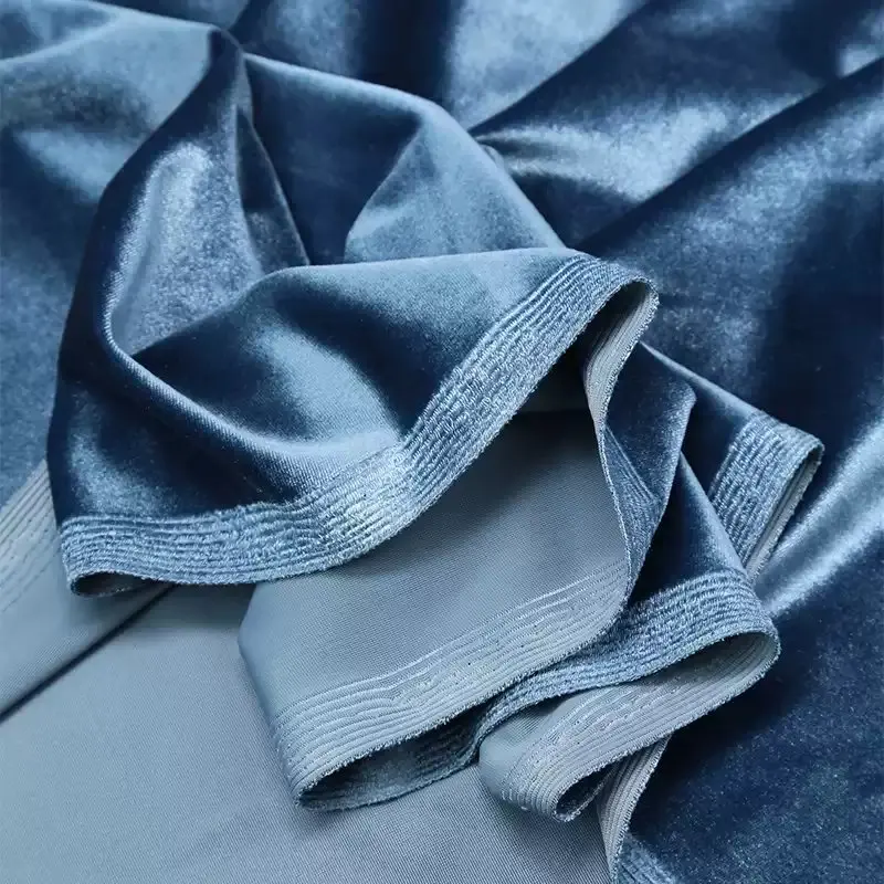 Vintage Green Velvet Fabric for Formal Dress Backdrops Wedding Party Decoration Curtain Cloth Drap Handmade DIY Material