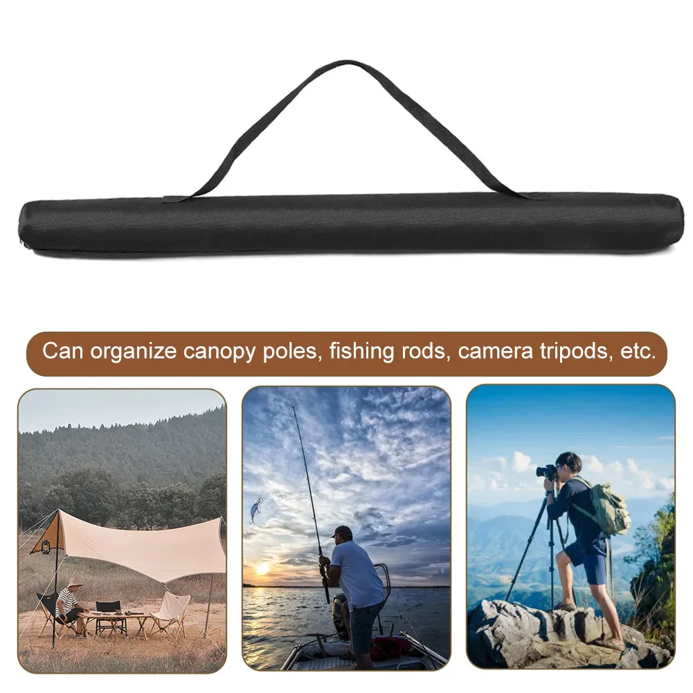 Camping Canopy Pole Storage Bag Portable Fishing Rod Camera Tripod Case  600D Oxford Cloth Wear-resistant Camping Accessories - AliExpress