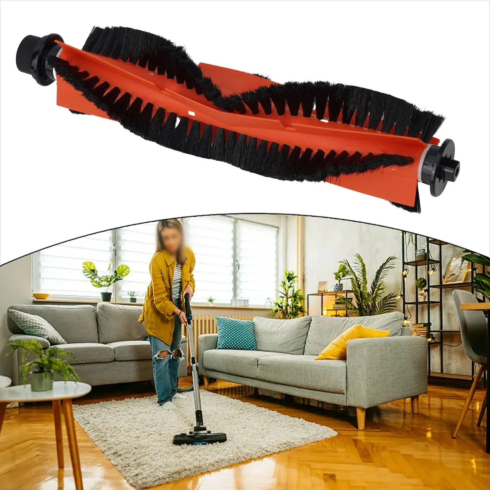 

1pcs Central Brush Main Brush Roller Brush For Robot Vacuum Cleaner For ABIR X6 X8 Handheld Cordless Vac Replacement Parts