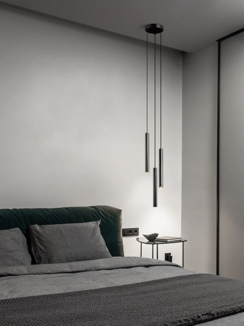 Lamp mounted in bedroom