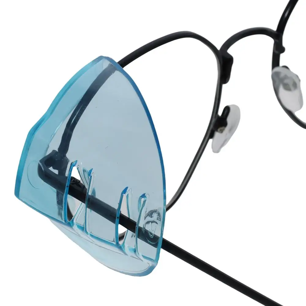 1 Pair TPU Safety Eye Glasses Side Shields Clear Flexible Glasses Safe Protection Side Cover Fits All Size Eyeglasses Goggles