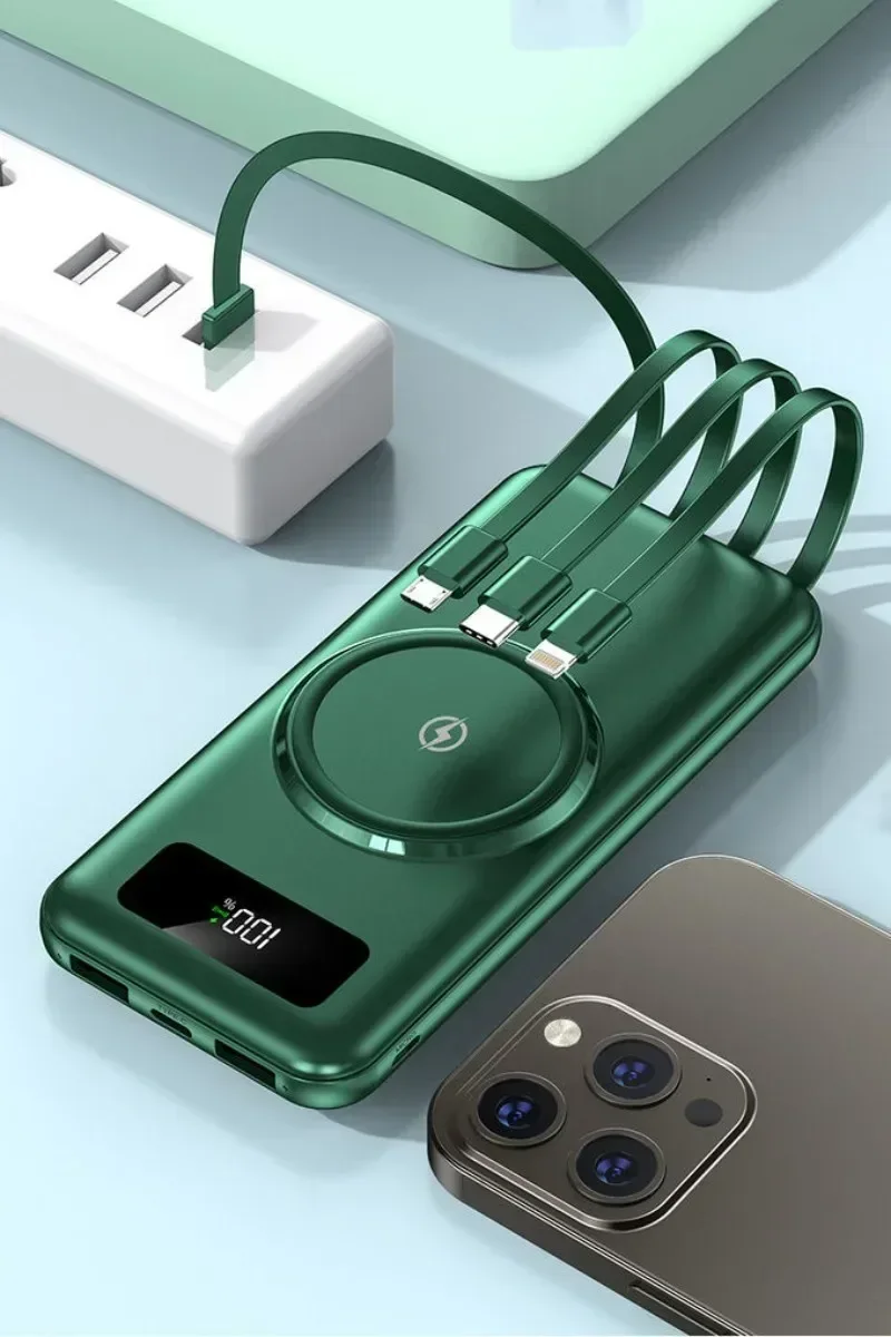 Wireless Power Bank with Large Capacity of 200000 MAh, Fast Charging Apple Android Universal Built-in Cable Mobile Power Supply 3 Sc29e8954169a497bb278f7610f8cb99bd