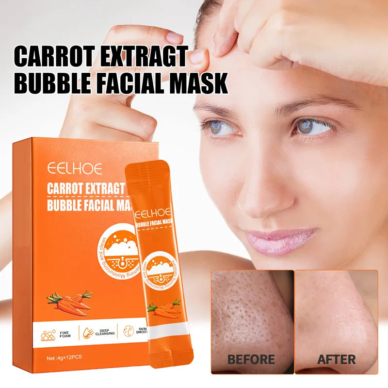 Anti-wrinkle Mask To Remove Blackheads Acne Moisturize Mask That Shrinks Pores Carotene Foam Mask Brighten Skin Improve Melanin