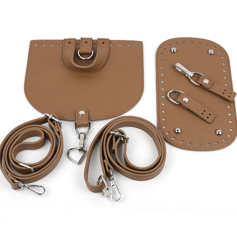 1 Set Handmade Handbag Bag Set Leather Bag Bottoms With Hardware Package Accessories HandBag Shloulder Straps DIY Women Backpack