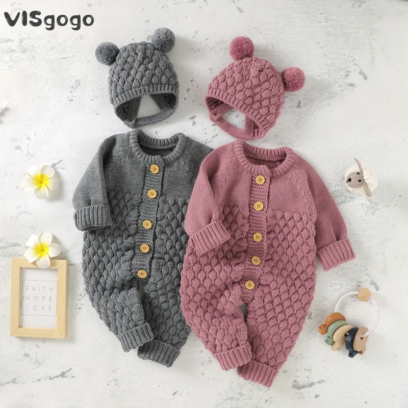 VISgogo 2PCS Baby Fall Winter Clothes Outfits Infant Boys Girls ...