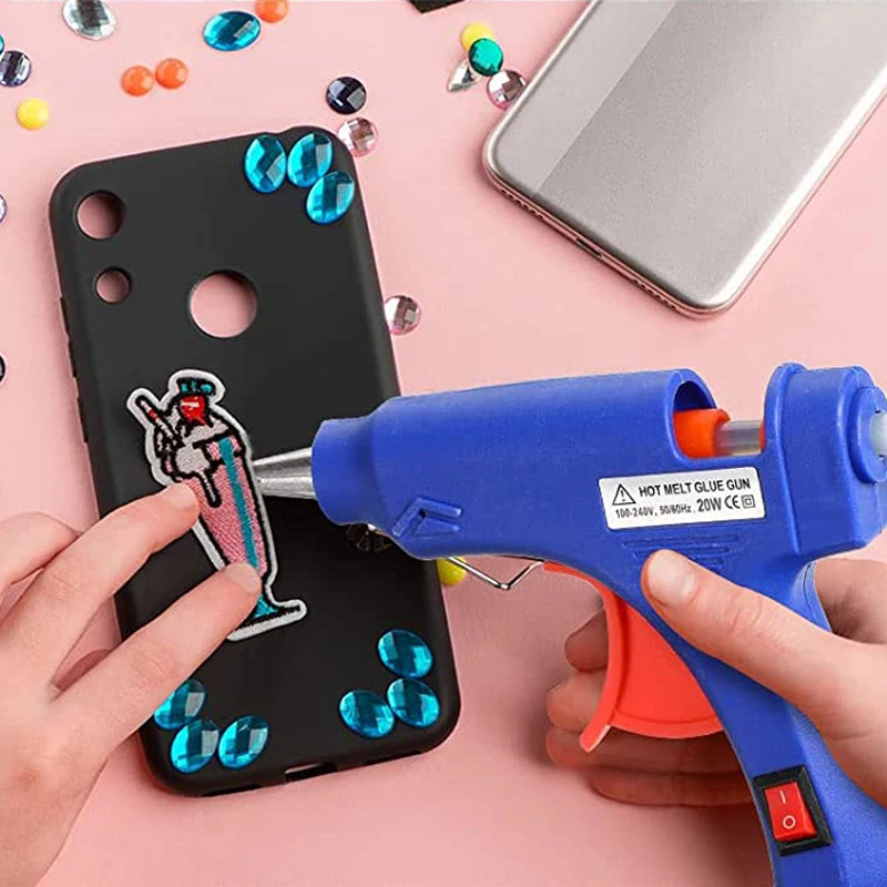 Hot Melt Glue Gun Hot Glue Gun 20W Glue Gun Mini Hot Glue Gun Kit with 30/10 Sticks for School Crafts DIY Arts Quick Melt Home Repairs Car Repair Tool